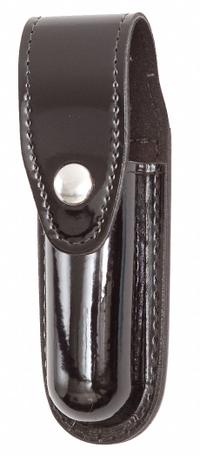GOULD & GOODRICH, INC. Flashlight Pouch: Black, Synthetic Polymer, High Gloss, Snap Closure (MPN H672-2CL). Key specifications — attr188437: Black; attr188438: Synthetic Polymer; attr188431: Flashlight Pouch.