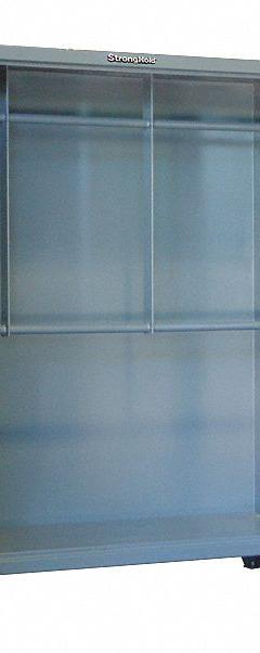 STRONG HOLD Chain/Hose Hoist Storage Cabinet: 72 in x 24 in x 78 in, Gray, Hanging Rods, 2 Rods (MPN 66-2WR-240). Key specifications — Brand: STRONG HOLD; Cabinet Color: Gray.