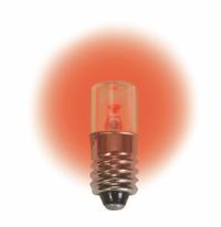 APPROVED VENDOR Compact LED Bulb: LED, Miniature Screw (E10), (T) Tubular, T3-1/4, 6.3V DC, Red (MPN LM1006MS-R). Key specifications — Light Color: Red; Bulb Shape: T3-1/4; Trade Number: 40,46,50,133,134,401,438,502,1482; Brand: APPROVED VENDOR; Voltage: 6.3V DC.