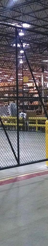 APPROVED VENDOR Guard Rail System: Straight, 42 in Top Rail Ht, 1 in Mounting Hole Dia, Guardrail (MPN SGR-2-072-42-P). Key specifications — Color: Yellow; Material: Steel; Rail Mounting Style: Floor Mounted; Includes Mid-Rail: Mid-Rail Included.