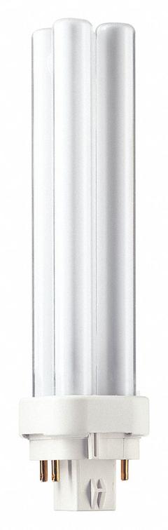 PHILIPS Compact Fluorescent Bulb: 4-Pin (G24q-2), PL-C, Fluorescent, 2700K, 1,200 lm Light Output (MPN PL-C 18W/827/4P/ALTO 10PK). Key specifications — Brand: PHILIPS; Bulb Designation: PL-C 18W/827/4P/ALTO 10PK; Dimmable: Yes; Color Temperature: 2700K.
