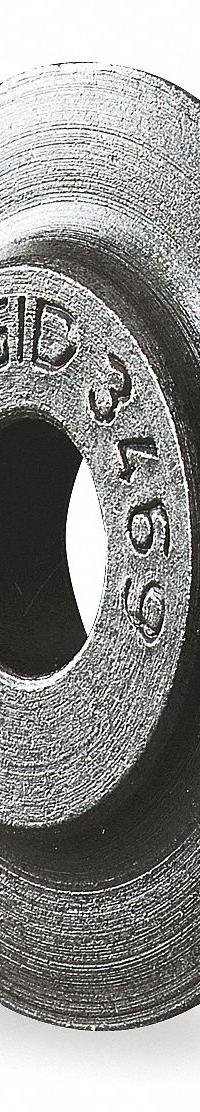RIDGID Replacement Cutter Wheel: Cuts Stainless Steel, 1 1/4 in Overall Lg, 1, 33130. Key specifications — attr424303: Stainless Steel; attr424298: 19U189; attr424301: Steel; attr522331: Replacement Cutter Wheel; attr424299: 32880; attr424296: RIDGID; attr549253: 1.