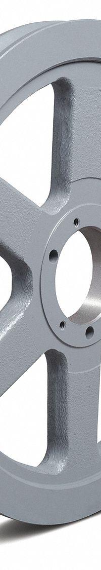 APPROVED VENDOR V-Belt Pulley: B124, 1 Groove, 12.75 in OD, Bushed Bore, SDS, Quick Detachable (MPN 1241B). Key specifications — Pulley Industry Number: B124; Pitch Diameter: 12.4 in (5L, B); For Belt Section (broad, with similar types): 4L, A, or AX.