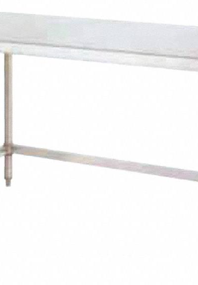 INSTOCK Table: 36 in Overall Wd, 34 in Overall Ht, 8 ft Overall Lg, Stainless Steel - Fixed-Height Stainless Steel Surfaced Lab Tables