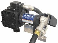 FILL-RITE Electric Drum Pump: Pump with Hose & Nozzle, 1/4 hp HP, 12 V DC, 13 gpm, Steel (MPN FR410B). Key specifications — Brand: FILL-RITE; Suction Tube Material: Steel.