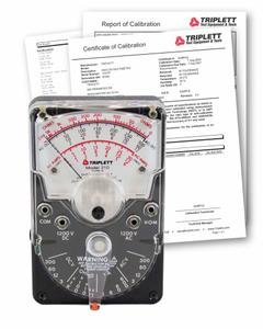 TRIPLETT Analog Multimeter: 1,200 V Max AC Volt Measurement, 1,200 V Max DC Volt Measurement (MPN 3018-NIST). Key specifications — Brand: TRIPLETT.