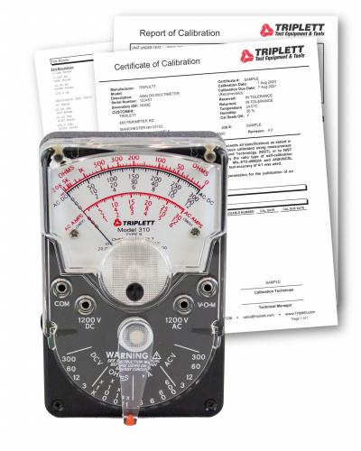 TRIPLETT Analog Multimeter: 1,200 V Max AC Volt Measurement - Analog Multimeters