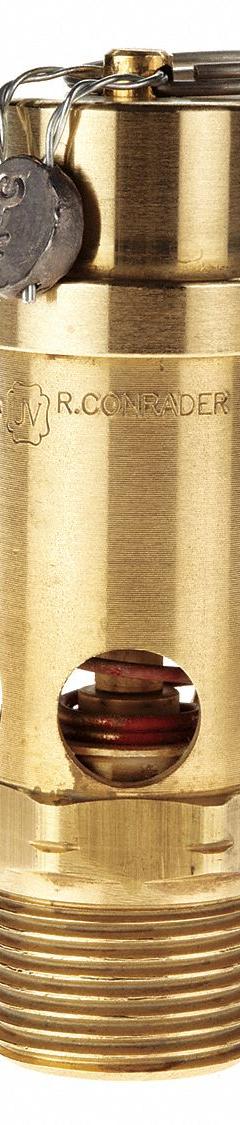 CONRADER Safety Valve: Soft Seat, 3/4 in (M)NPT Inlet (In.), 1/2 in (F)NPT Outlet (In.), Brass (MPN SRV530-3/4-CE-250). Key specifications — attr291993: Soft Seat; attr291998: Brass; attr292007: Silicone; attr292009: Brass; attr294753: CONRADER.