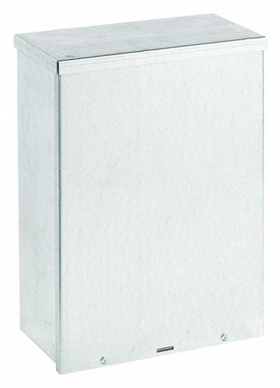 WIEGMANN Enclosure: Steel, 12 in x 8 in x 6 in, 3R, Solid Cover, Screw On - Steel Enclosures with Screw-On Covers