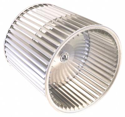YORK Blower Wheel: 10 in Dia, 10 in W, CW Closed End, Steel Wheel, 1 Inlets - Dual-Inlet Forward-Curved Blower Wheels