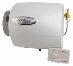 Duct Mount Humidifier: Bypass, 12 gal Daily Humidification Output, 30% Humidity Setting - Min, Knob (MPN 500M). Key specifications — Brand: APRILAIRE.