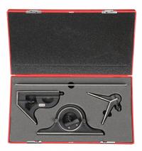 STARRETT Combination Set: SAE, Steel, Brushed, 12 in Blade Lg, 1/64 in Graduations (MPN 435-12-4R). Key specifications — attr1182179: Center/Reversible Protractor/Square; attr1182186: 1/64 in; attr1182189: Brushed; attr1182159: STARRETT; attr1182169: Cast Iron.