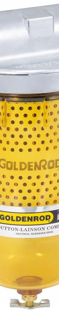 GOLDENROD Fuel Filter: Particulate, Repl Filter, Particulate, 10 micron Filter Rating, Zinc/Polymer (MPN 495). Key specifications — Compatible Grainger Part Number: 3MME9; Brand: GOLDENROD; Body Material: Polymer/Zinc; Filter Material: Silicone Treated Paper; Compatible Manufacturer Model Number: 495.