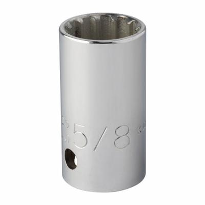 PROTO Socket: SAE, 1/2 in Drive Size, 5/8 in Socket Size, 8-Point, Std, Chrome - 1/2" Drive Hand Sockets