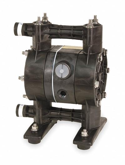 Dayton Double Diaphragm Pump: PVDF Body, 1/2 in, NPT Connection, 15 gpm, 231 ft Max. Head - PVDF Housing AODD Pumps