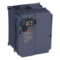 FUJI ELECTRIC Variable Frequency Drive: In Phase Three, Out Phase Three, 10 hp, No Bypass, Heat Sink (MPN FRN0030E2S-2GB). Key specifications — Style: Heat Sink; Color: Black/Blue/Gray; Output Phase: Three.