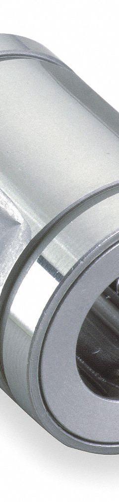 THOMSON Linear Ball Bearing: 3 in Inside Dia, 2,600 lbf Dynamic Load Capacity, No Wipers (MPN A487296). Key specifications — Material: Steel; Included Wiper Seals: No Wipers.