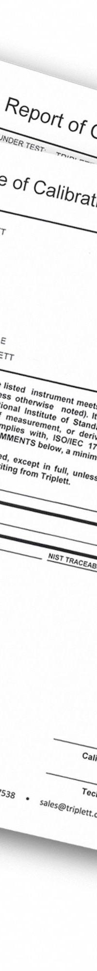 TRIPLETT HANDHELD HUMIDITY METER: Onboard, Included, Ambient Temp, 7 in x 2 in x 1 in, -4°F to 122°F (MPN RHT32-NIST). Key specifications — attr1107597: TRIPLETT; attr1134764: Included.