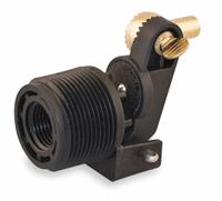 WATTS Nozzle and Arm Assembly: For Water Media, Straight Valve Body, Brass, 6.5 gpm, 1/2 in FNPT (MPN Rl 600 V). Key specifications — Arm Adjustability: Adjustable; Connection Gender - Side 1: Female; Connection Gender - Side 2: Male; Brand: WATTS; Connection Type - Side 1: NPT; Connection Type - Side 2: NPT; Flow Rate: 6.5 gpm; For Media: Water.