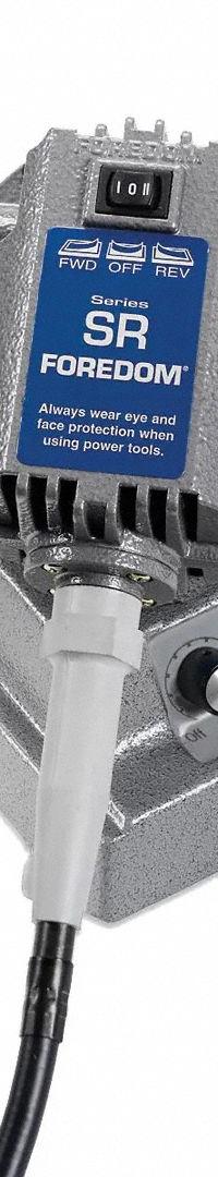 FOREDOM Flex Shaft Motor Kit: 1.5 A Current, Variable Speed, SRM, 18,000 RPM Max. Speed (MPN M.SRM). Key specifications — attr1255004: FOREDOM; attr1255007: Variable Speed.