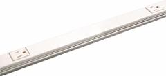 Prewired Raceway: 1 Circuits, 5 Outlets, NEMA 5-15R, 5 ft Lg, 1 5/16 in W x 7/8 in H, Steel, Ivory (MPN V20GB512). Key specifications — Color: Ivory; Series: Plugmold(R); Includes: (2) Blank End Fittings; Brand: LEGRAND.