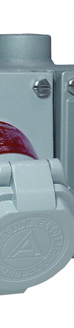 GFCI Receptacle: 2 Gang, 5-20R, GFCI, 125V AC, 20 A, 3 Pole, 2 Wire (MPN EFS275A-2023GFI). Key specifications — Brand: APPLETON ELECTRIC.