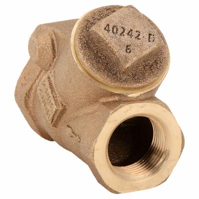 MILWAUKEE VALVE Swing Y Check Valve: Swing, Y-Style Valve Body, 3/4 in Pipe Size, FNPT x FNPT - Bronze Y Swing Check Valves