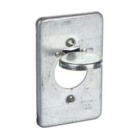 APPLETON ELECTRIC Weatherproof Cover: Steel, FD/FS, Round Flush Receptacles, 1 Gangs, No Enclosure (MPN FSK-1R-T). Key specifications — Brand: APPLETON ELECTRIC; Color: Gray; Compatible with Product Type: Round Flush Receptacles; Compatible with Series: FS; Mounting Orientation: Vertical.