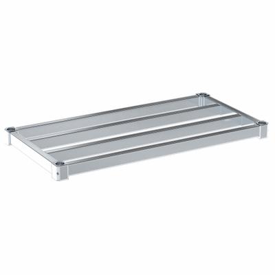 NEW AGE INDUSTRIAL Shelf: 36 in x 18 in, Ventilated Shelf, 1,100 lb Shelf Capacity, 13 ga - Shelves for Aluminum Open Metal Shelving