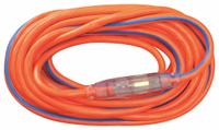 SOUTHWIRE Extension Cord: Outdoor Use, 50 ft Lg, Outlet, 5-15P, 12/3, SJTW, Blue/Orange, 125V AC (MPN 2548SW003V). Key specifications — Brand: SOUTHWIRE; Temperature Rating: -40° to 140°F; NEMA Plug Configuration: 5-15P.