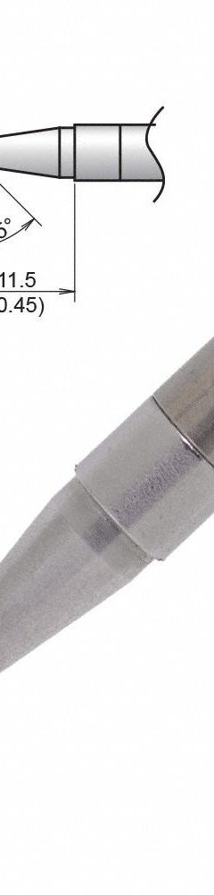 HAKKO Tinned Face Soldering Tip: T39 Series, Bevel, 3.5 mm W, 11.5 mm Lg (MPN T39-BCF2535). Key specifications — Brand: HAKKO; Compatible Handpiece Manufacturer Model Number: FX-9701; Manufacturer Part Number: T39-BCF2535.