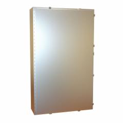 HAMMOND Electrical Enclosure: Stainless Steel, 60 in x 36 in x 12 in, NEMA 12/13/3R/4/4X, w/Panel (MPN 1418N4SST12). Key specifications — Brand: HAMMOND; Closure Method: Clamps; Enclosure Material: Stainless Steel; Knockouts: Not Included; Includes Inner Panel: with Inner Panel Included.