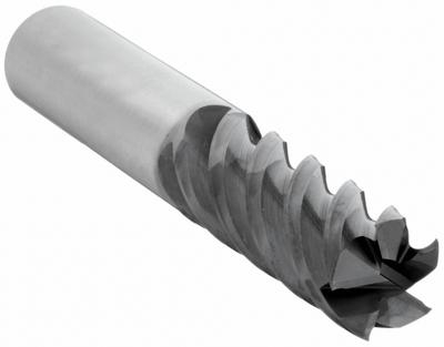 WIDIA HANITA Square End Mill: Carbide, AlTiN Coated, 5 Flute, 1/2" Mill Dia, 1" LOC - Carbide Square End Mills for Steel & Cast Iron
