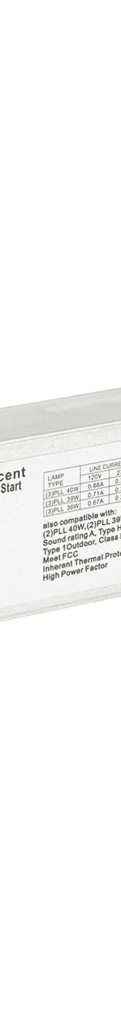 APPROVED VENDOR CFL Ballast: 120 to 277V AC, 2/3 Lamps Supported, 40 W Bulb Watt (MPN 16X957). Key specifications — attr1125022: (2 or 3) F36BX; attr239899: APPROVED VENDOR; attr1125144: 3.