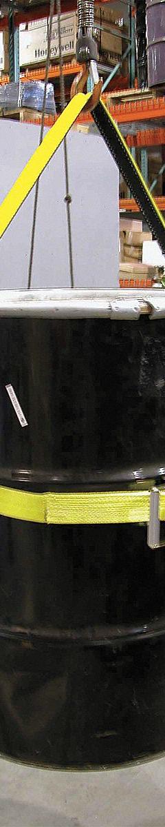 LIFT-ALL Drum Sling: Metal, 850 lb Wt Capacity, For 30 in Min. to Max. Drum Dia, Body, Vertical (MPN DSV602DX30IN). Key specifications — Color: Yellow; For Drum Material: Metal; Grip Location: Body; Material: Polyester; Brand: LIFT-ALL.