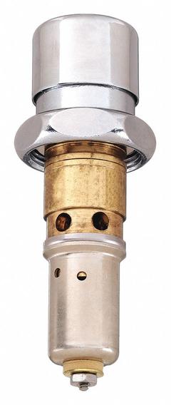 CHICAGO FAUCETS Cartridge: Use with Cold Water, Brass, Compression (MPN 333-XSLOCJKABNF). Key specifications — For Water Temperature: Cold; Compatible Brand: Chicago Faucets; Product Type: Cartridge; Includes: Adjustable Cycle Time Closure; Material: Brass.