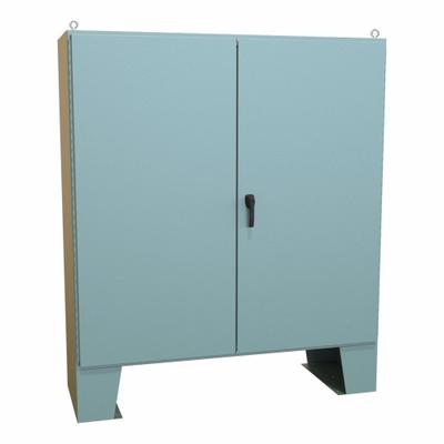 HAMMOND Electrical Enclosure: Steel, 72 in x 72 in x 25 in, NEMA 12, w/Panel, Solid Cover - Steel Dust-Tight Enclosures
