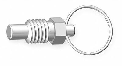 INNOVATIVE COMPONENTS Spring Plunger: Steel, 1/2"-13 Thread - Nonlocking Pull-Ring Retractable Spring Plungers