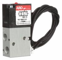 ARO Solenoid Air Control Valve: Premair, Four-Way / Two-Position, 12V DC, 1/8 in Female NPT, 125 psi (MPN P211SS-012-D). Key specifications — attr1092969: Non-Locking; attr1086920: P211SS-012-D; attr1092977: Spring Return.