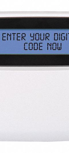 NAPCO Door Style Keypad: 4 3/8 in Overall Ht, 1 1/8 in Overall Lg, 5 7/8 in Overall Wd, LCD (MPN GEM-DK1CA). Key specifications — Brand: NAPCO; Compatible Manufacturer Part Number: 1632; Integral Zone Expander: Yes; Keypad Display Type: LCD; Product Type: Keypad.