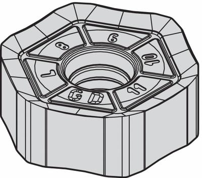 WIDIA Hexagon Milling Insert: HNPJ0704ANSNGD (MPN 3954432) - Machining