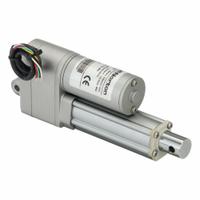 DUFF-NORTON Linear Actuator: LT, 112 lbf Rated Load, 2 in Stroke, 24V DC, IP66 (MPN LT100-2-50P). Key specifications — Nut Material: Plastic; Position Feedback Option: Potentiometer.