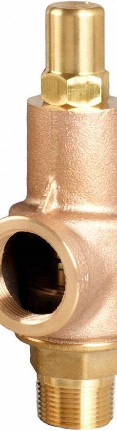 AQUATROL Safety Relief Valve: MNPT x FNPT, 1/2 in x 3/4 in, Bronze, 264 psi Max. Op Pressure (MPN 89A2A1M2K1-50). Key specifications — Brand: AQUATROL.