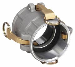Cam and Groove Coupling: 3 in Coupling Size, 3 in -8 Thread Size, 4 5/8 in Overall Lg, Nitrile (MPN 300-DD-AL). Key specifications — Thread Size: 3 in -8; Fitting Type: Female Coupler x Female Coupler; Gasket Material: Nitrile; Brand: DIXON VALVE & COUPLING.