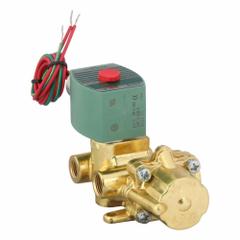 REDHAT Solenoid Valve: 4-Way, 1/4 in Pipe Size, 24V DC, Watertight/Without Junction Box, NAMUR Mount (MPN 8344G070). Key specifications — Pipe Size: 1/4 in; Voltage: 24V DC; Brand: REDHAT; Coil Enclosure: Without Junction Box.