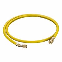 YELLOW JACKET Hose,Yellow: 5 ft Lg, 45° Angle, Yellow, Nylon, Single Hose, Anti-Blowback Valve (MPN 30260). Key specifications — Brand: YELLOW JACKET; Includes Valve: Yes.