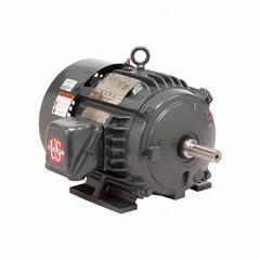 U.S. MOTORS General Purpose Motor: Rigid Base Mount, Totally Enclosed Fan Cooled, 5 hp, 575V AC (MPN H5P1G). Key specifications — Brand: U.S. MOTORS; Nameplate Voltage @ 60 Hz: 575V AC; Full Load Current @ 60 Hz: 4.9 A; Nameplate RPM @ 60 Hz: 3,520 RPM; Motor Enclosure: TEFC.