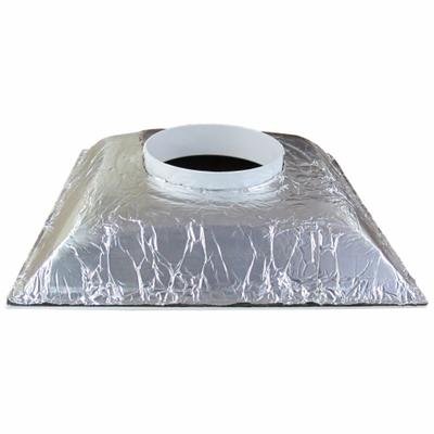 AMERICAN LOUVER Diffuser: Ceiling, 23 3/4 in H, 23 3/4 in W, Lay-In, 6 in Duct, Plastic - Square Cone Diffusers