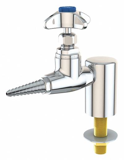INSTOCK Needle Valve: Needle Valve, Threaded Shank, For Air Media, 1 Handles, 1 Outlets - Laboratory Turrets & Valves