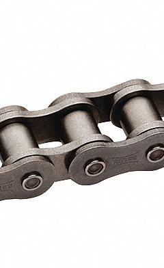 TSUBAKI Roller Chain: Stainless Steel, Single Strand, 06B, 3/8 in Pitch, 10 ft Overall Lg (MPN RF06BSS). Key specifications — Pin Construction: Riveted Pin; Brand: TSUBAKI.